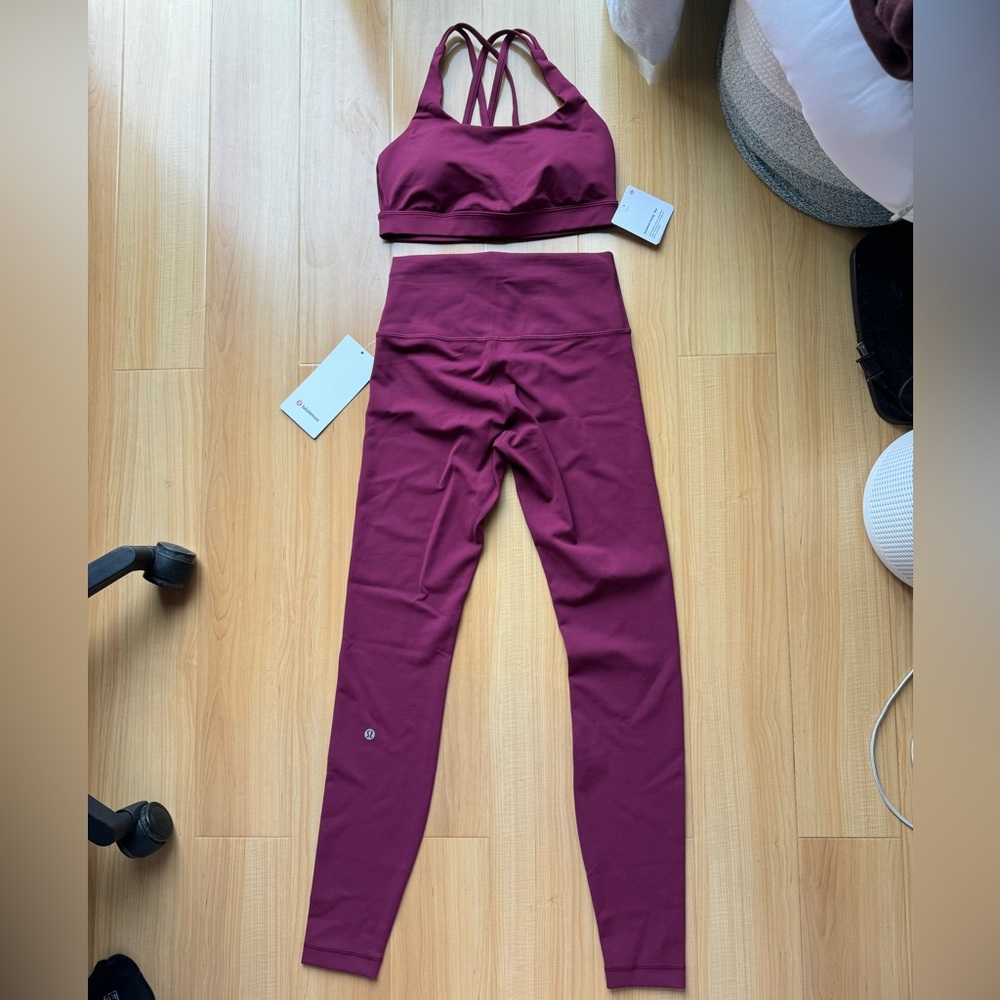 Brand New Lululemon Wunder Train HR Tight Leggings & matching Energy Bra
